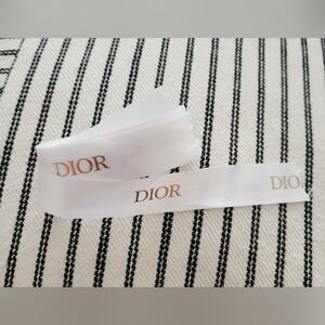 DIOR Ribbon Gokd And White